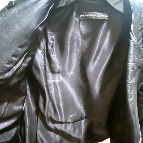 BALENCIAGA NICOLAS GHESQUIERE LEATHER JACKET 2010/2011 - SIZE 36 - Picture 7 of 14